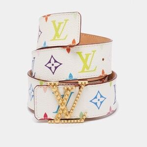 Louis Vuitton X Takashi Murakami Multicolor Initials Belt